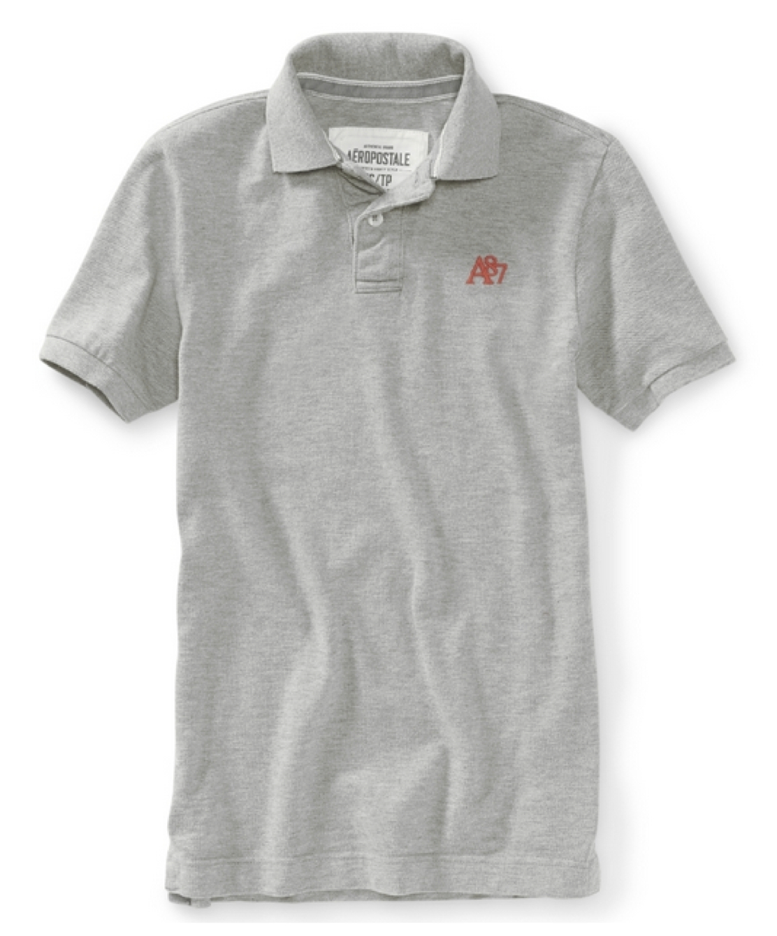 Aeropostale Mens Solid Polo Shirt Top T Shirt A87 Logo School Uniform